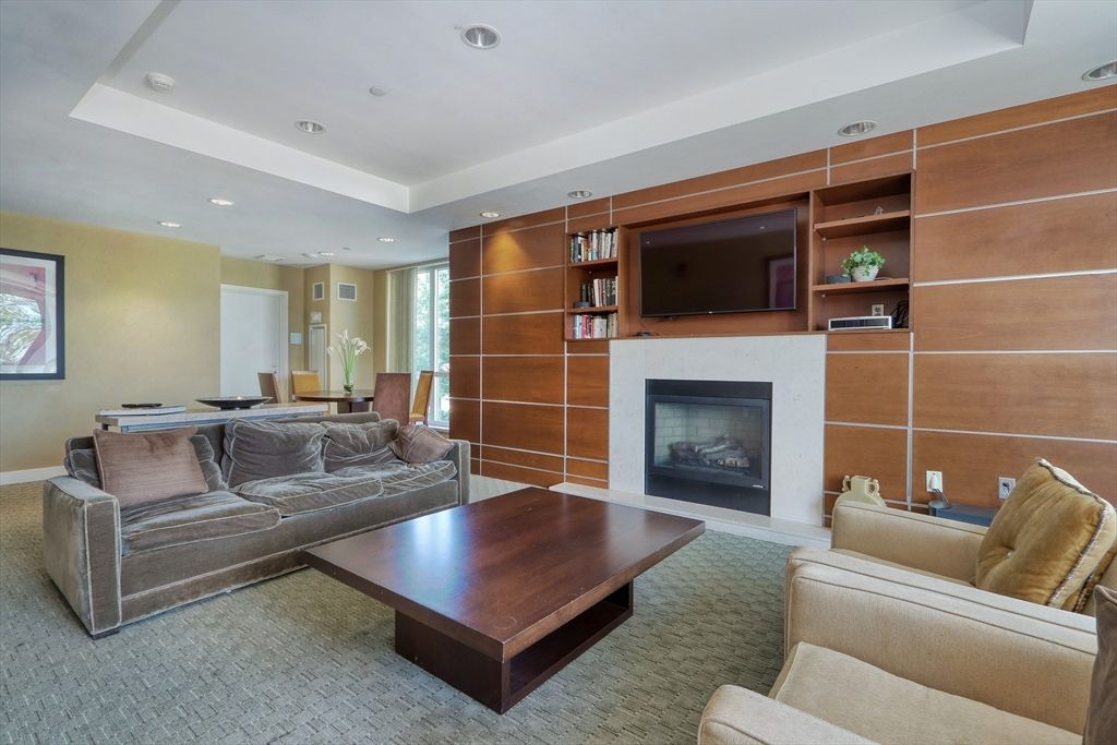 Fireplace, Interior, Living room, Recessed Lighting