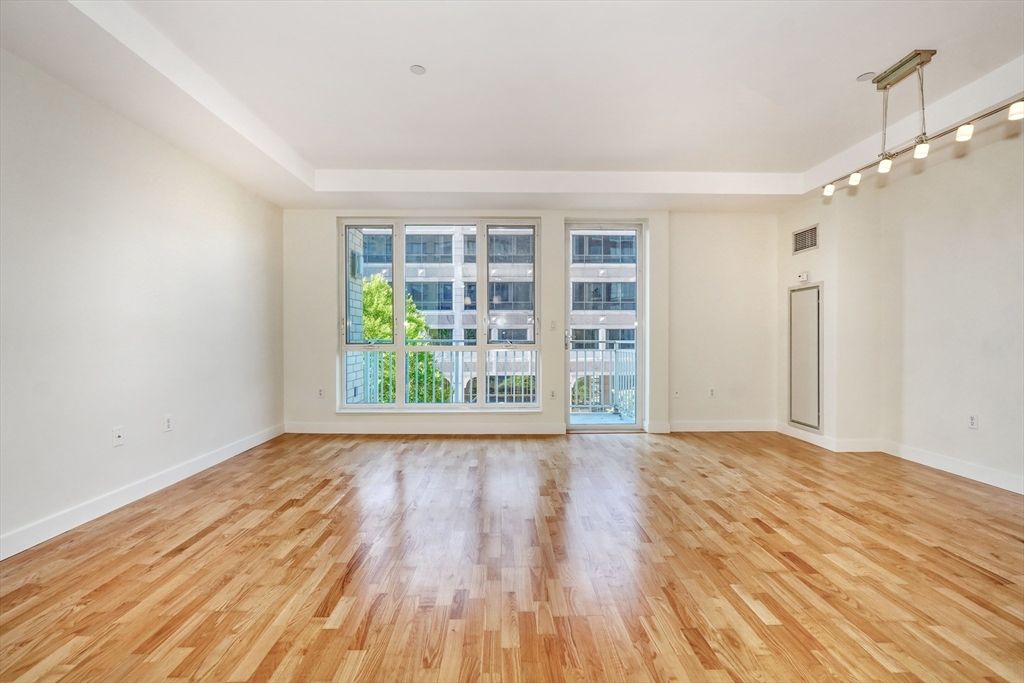 Empty room, Interior, Pendant Lights, Wood Texture Flooring