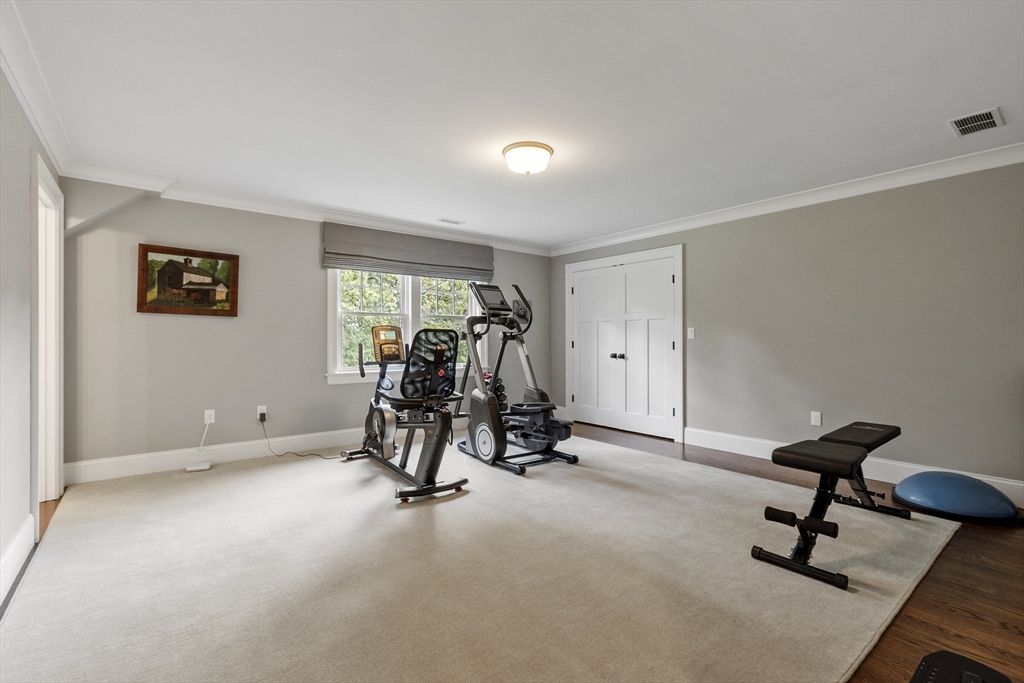 Fitness Equipment, Interior, Wood Texture Flooring