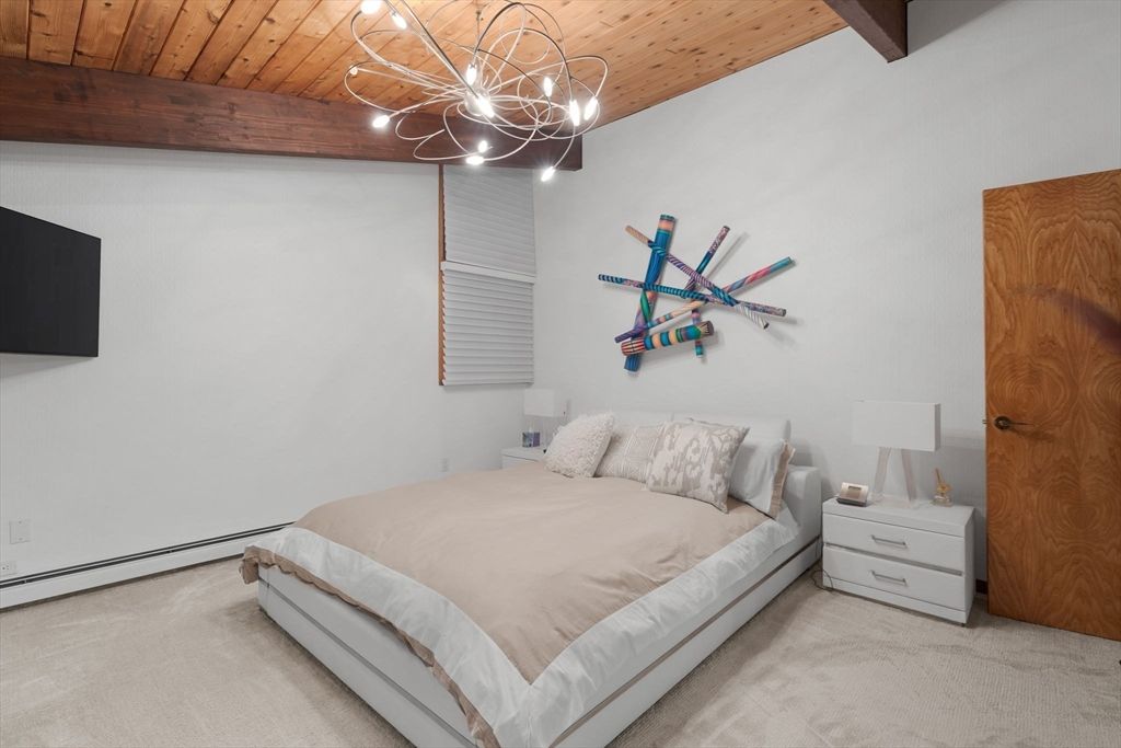 Bedroom, Interior, Wooden Beams, Wooden Ceilings