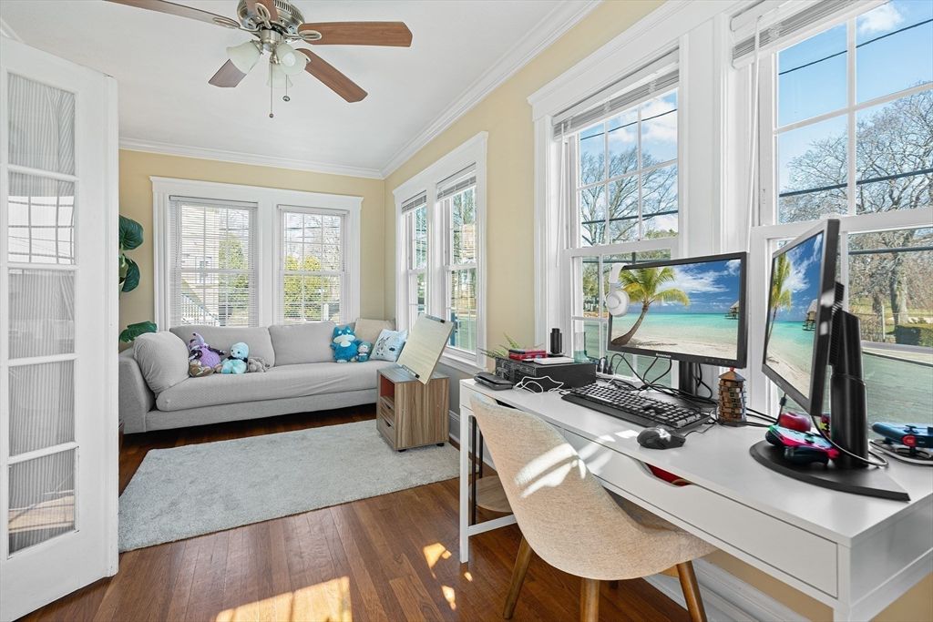 Home Office, Interior, Water, Wood Texture Flooring