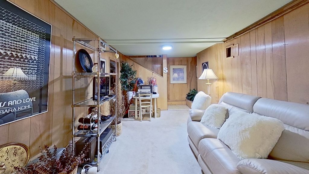 Interior, Living room, Recessed Lighting, Wooden Walls