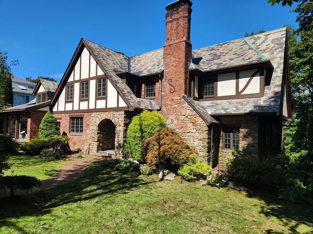 Backyard, Exterior, Facade, Brick Facade, Tudor Revival