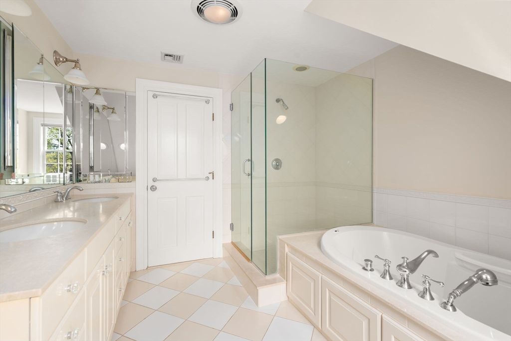 Bathroom, Dual Sink Vanities, Glass Shower, Interior