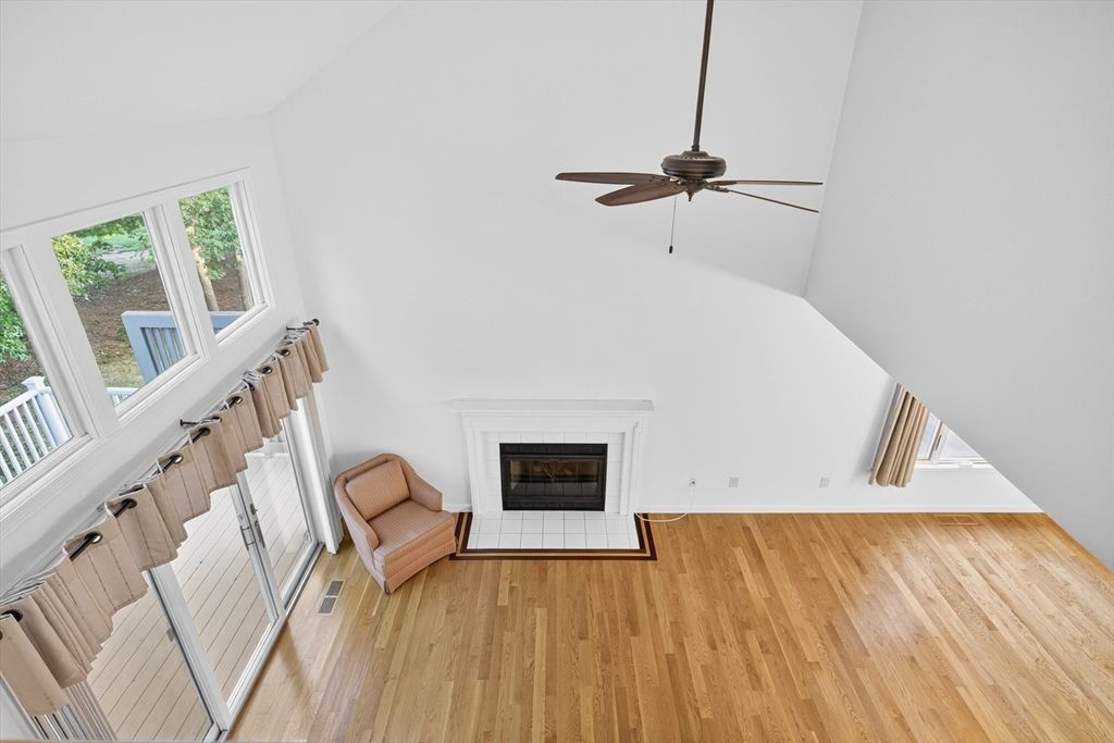 Fireplace, Interior, Wood Texture Flooring