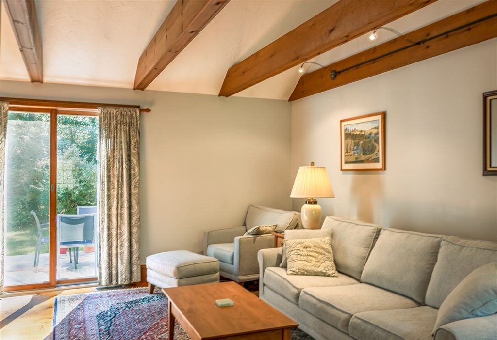 Interior, Living room, Recessed Lighting, Wooden Beams, Wood Texture Flooring