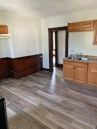 Empty room, Interior, Kitchen, Wood Texture Flooring