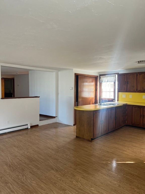 Interior, Kitchen, Wood Texture Flooring