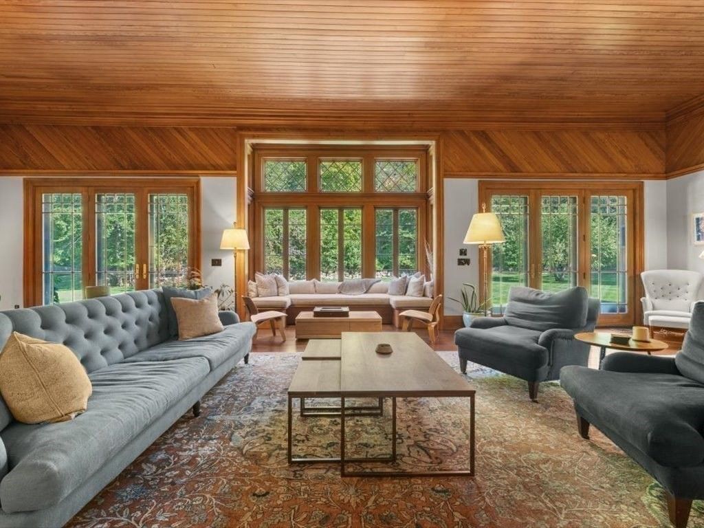 Interior, Living room, Wooden Ceilings, Wooden Walls