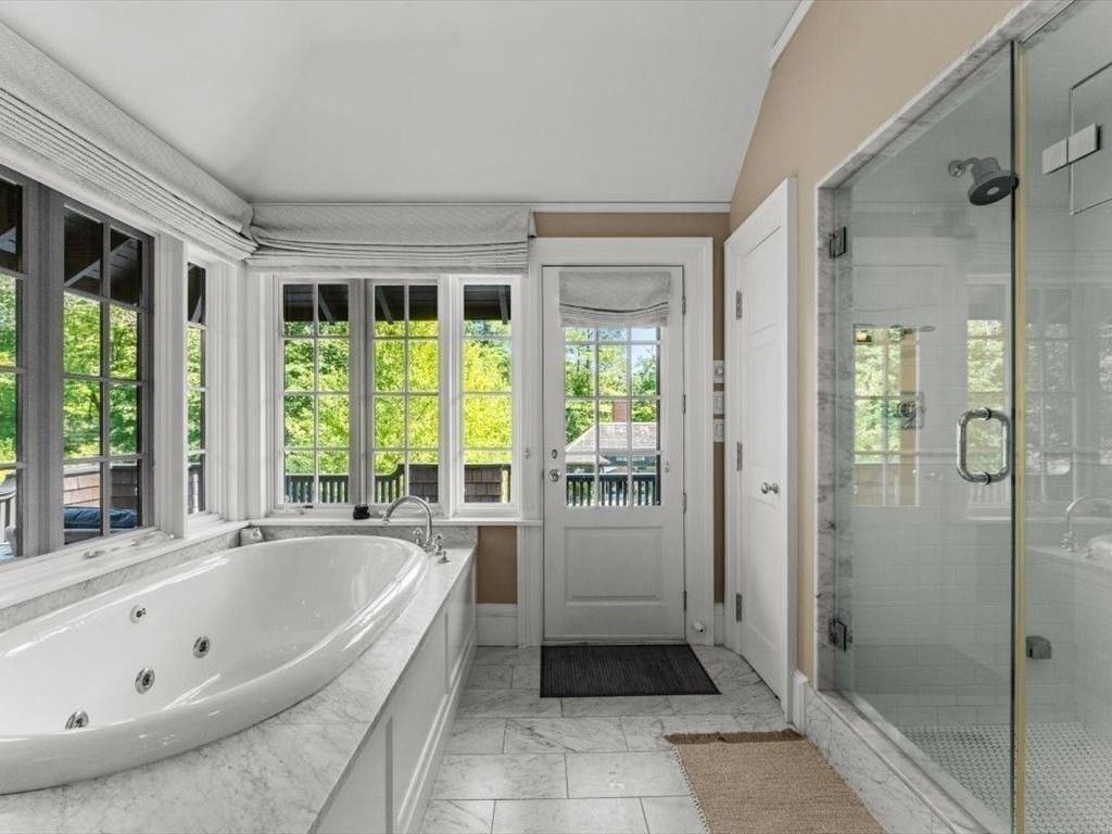Bathroom, Glass Shower, Interior, Marble