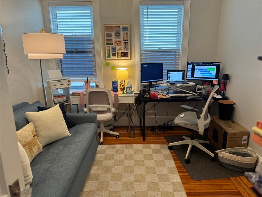 Home Office, Interior, Wood Texture Flooring