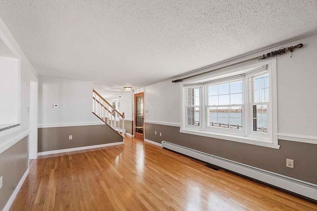 Empty room, Interior, Water, Wood Texture Flooring