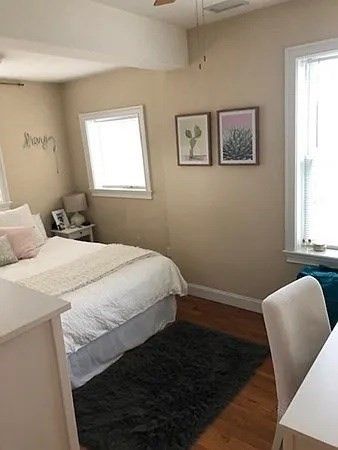Bedroom, Interior, Wood Texture Flooring