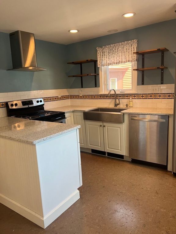 Interior, Kitchen, Recessed Lighting, Stainless Steel Appliances