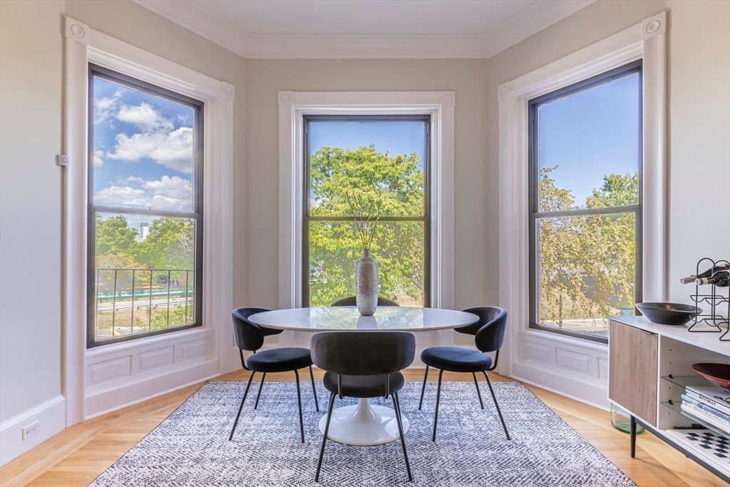 Dining room, Interior, Wood Texture Flooring