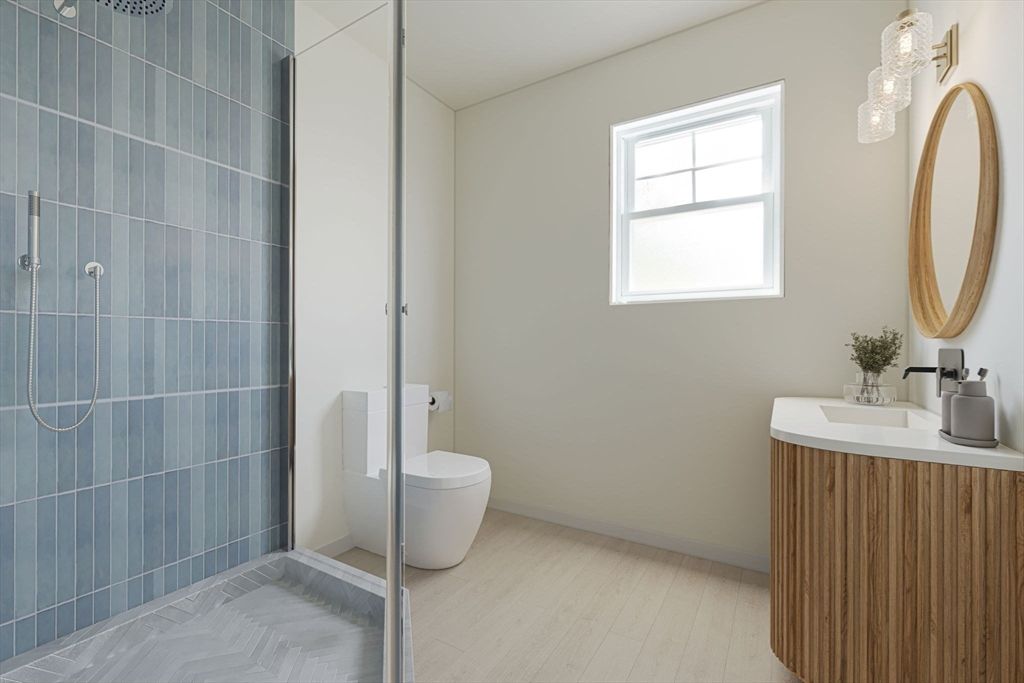 Bathroom, Interior, Wood Texture Flooring
