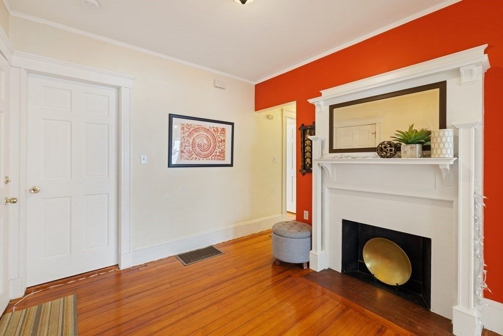 Fireplace, Interior, Wood Texture Flooring
