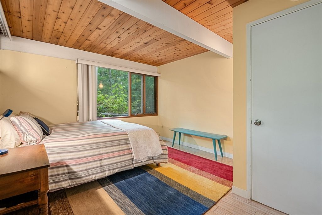 Bedroom, Interior, Wooden Ceilings, Wood Texture Flooring
