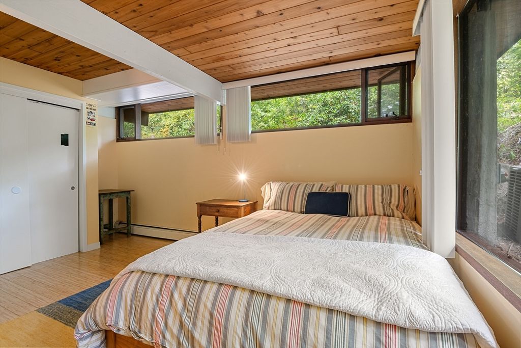 Bedroom, Interior, Wooden Ceilings, Wood Texture Flooring