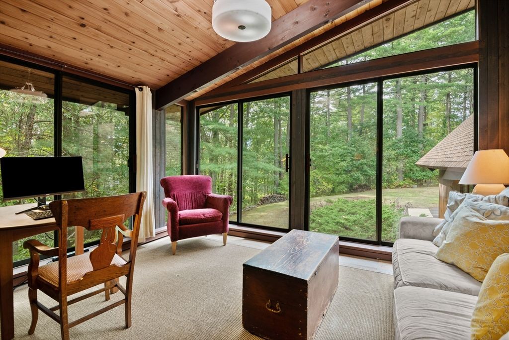 Interior, Sun Room, Wooden Ceilings