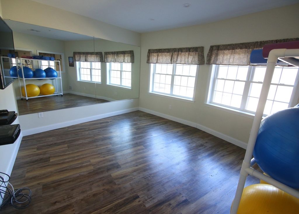 Fitness Equipment, Interior, Wood Texture Flooring
