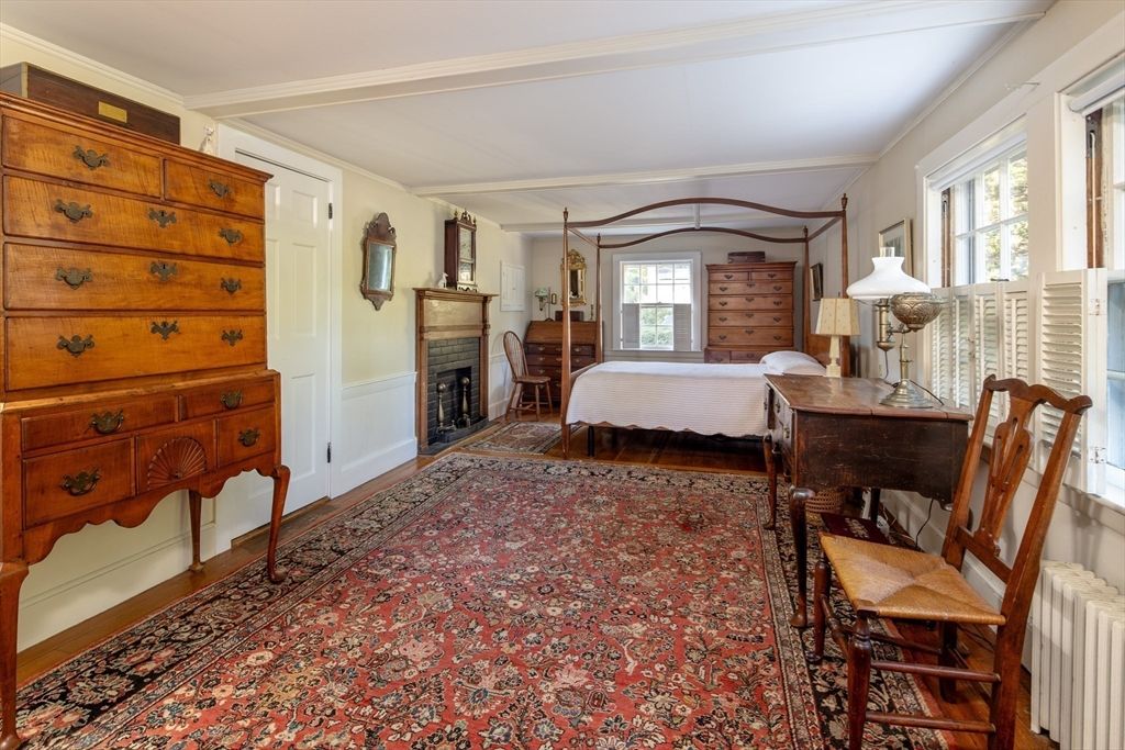 Bedroom, Fireplace, Interior
