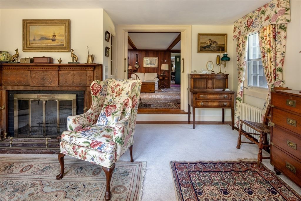 Bedroom, Fireplace, Interior