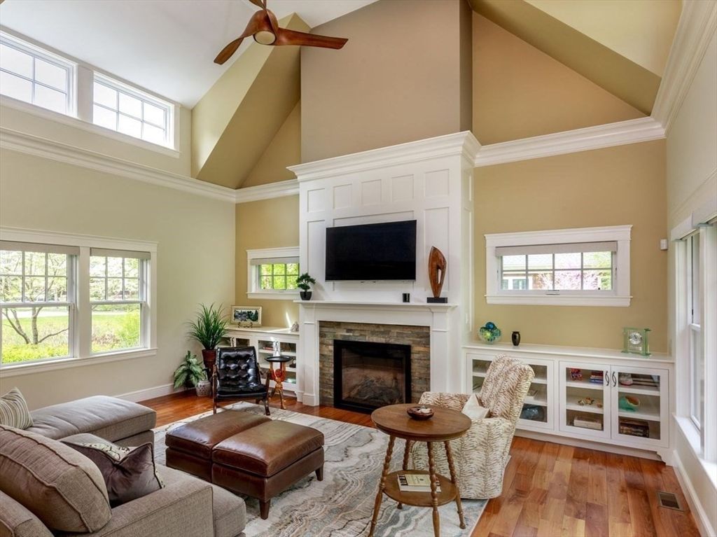 Fireplace, Interior, Living room, Wood Texture Flooring