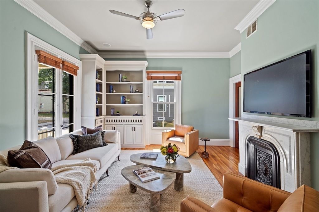Fireplace, Interior, Living room, Wood Texture Flooring