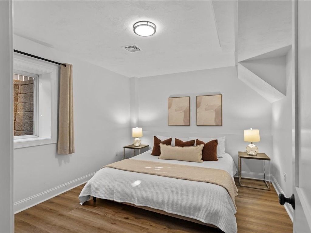 Bedroom, Interior, Wood Texture Flooring