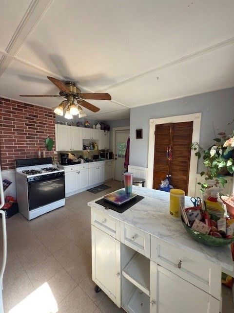 Interior, Kitchen, Stone Walls