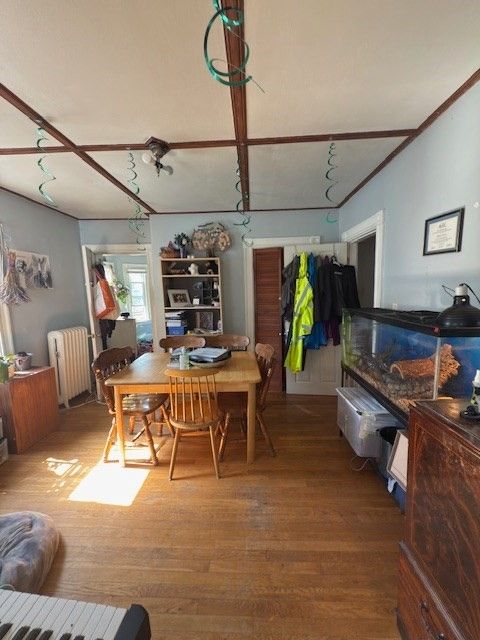 Dining room, Interior, Wood Texture Flooring