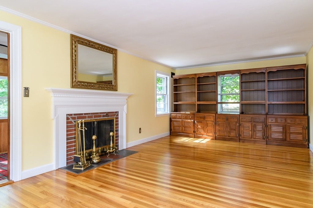 Fireplace, Interior, Wood Texture Flooring