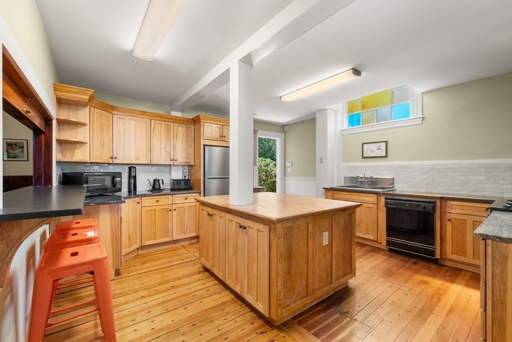 Interior, Kitchen, Wood Texture Flooring