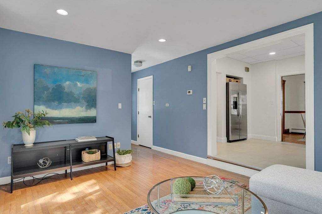 Interior, Recessed Lighting, Stainless Steel Appliances, Wood Texture Flooring