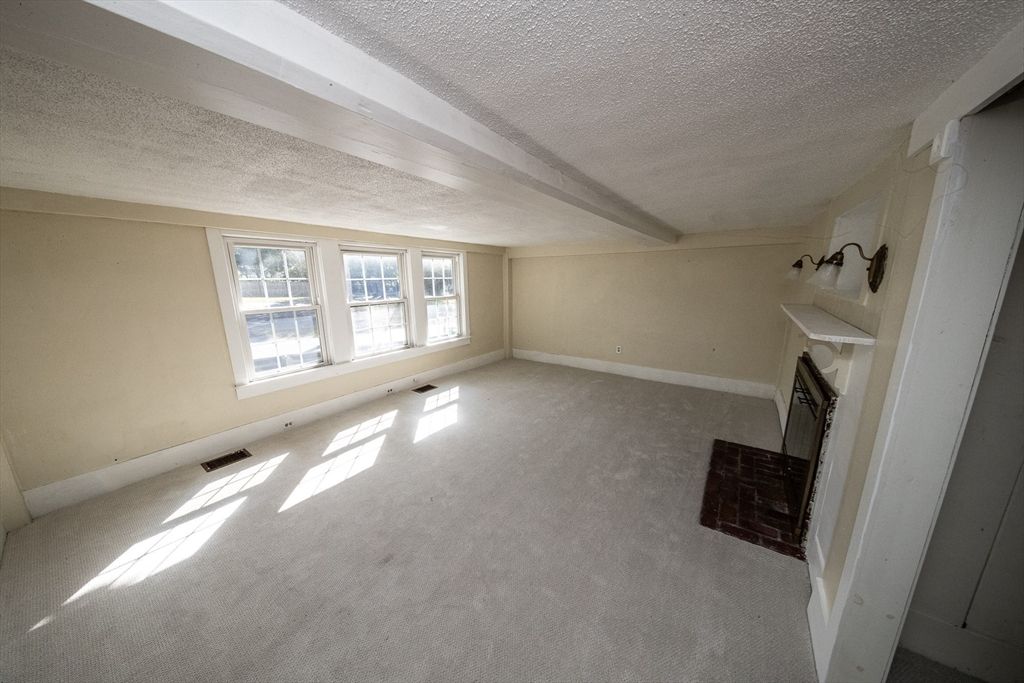 Empty room, Fireplace, Interior