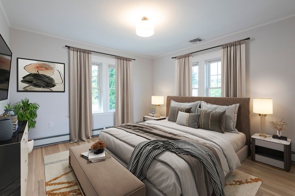 Bedroom, Interior, Wood Texture Flooring
