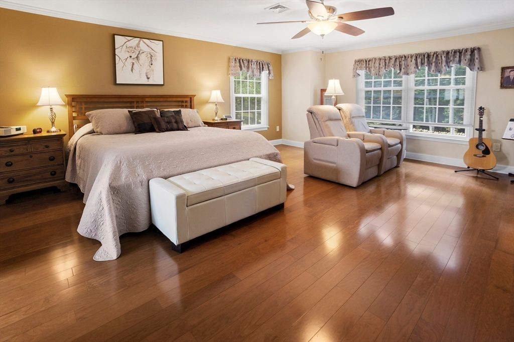 Bedroom, Interior, Wood Texture Flooring