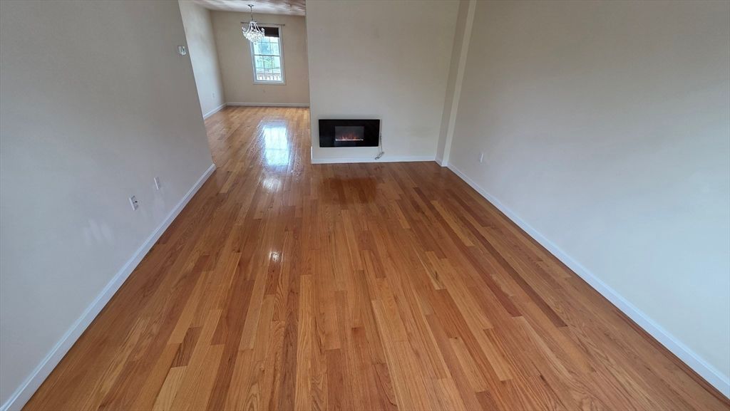 Empty room, Fireplace, Interior, Wood Texture Flooring