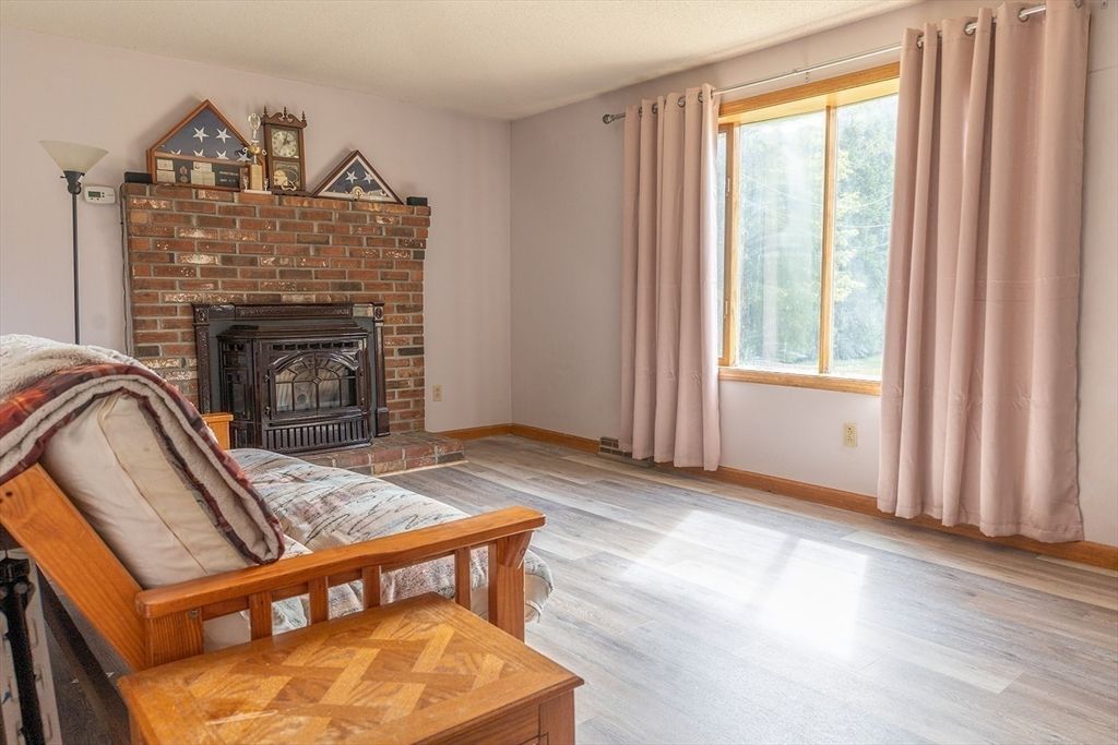 Fireplace, Interior, Stone Walls, Wood Texture Flooring