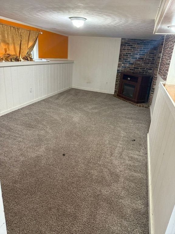 Empty room, Fireplace, Interior