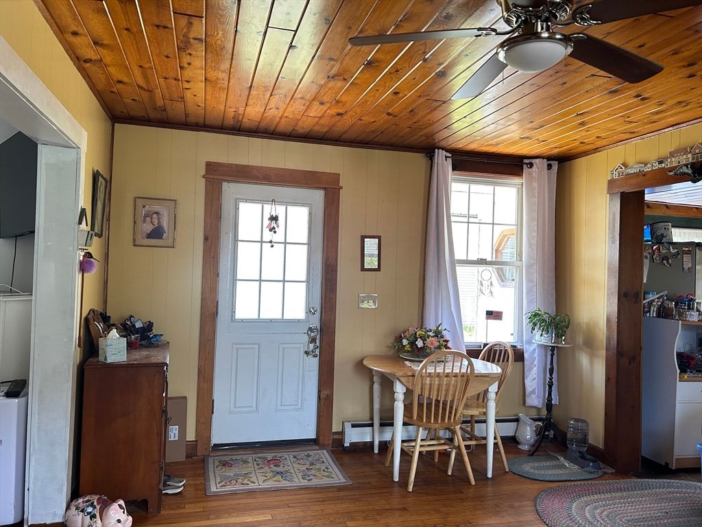 Dining room, Interior, Wooden Ceilings, Wood Texture Flooring