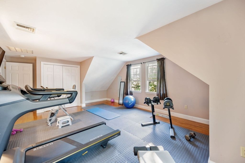 Fitness Equipment, Interior, Wood Texture Flooring
