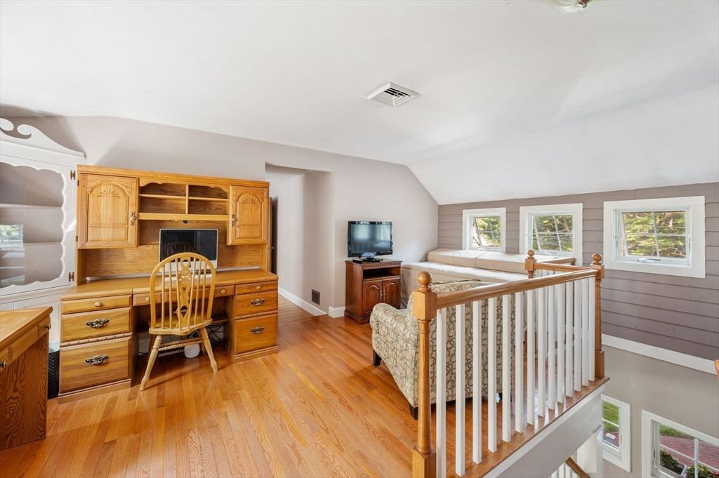 Home Office, Interior, Wood Texture Flooring