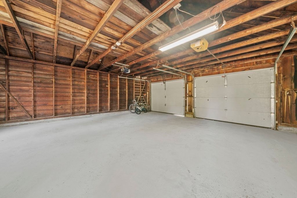Garage, Interior, Wooden Beams, Wooden Ceilings, Wooden Walls