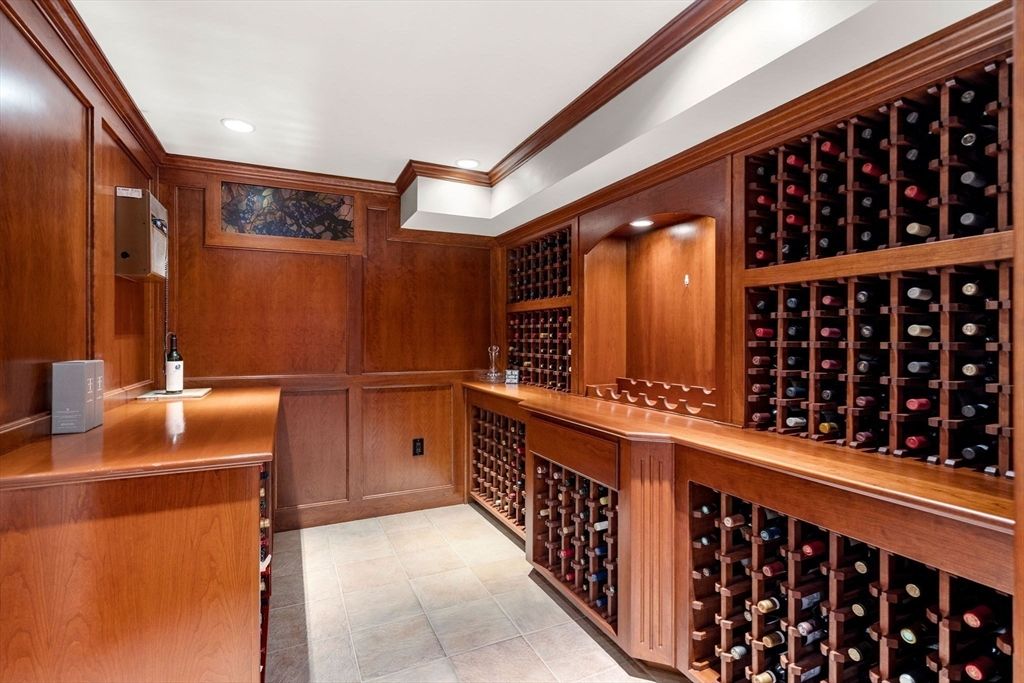 Interior, Recessed Lighting, Wine Storage, Wooden Walls