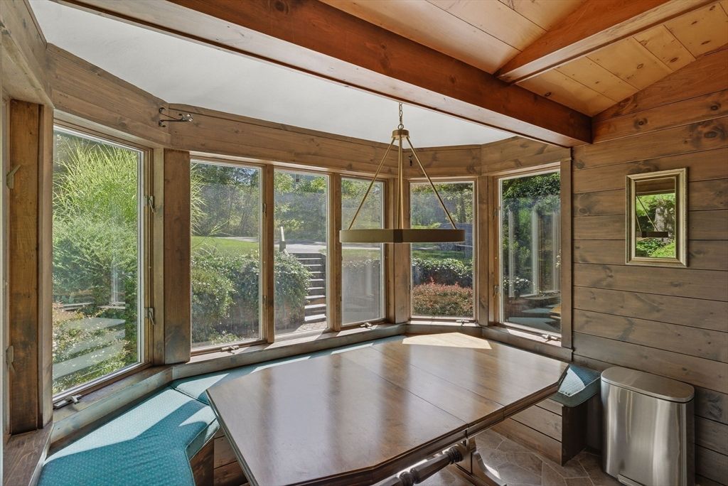 Interior, Sun Room, Wooden Beams, Wooden Walls