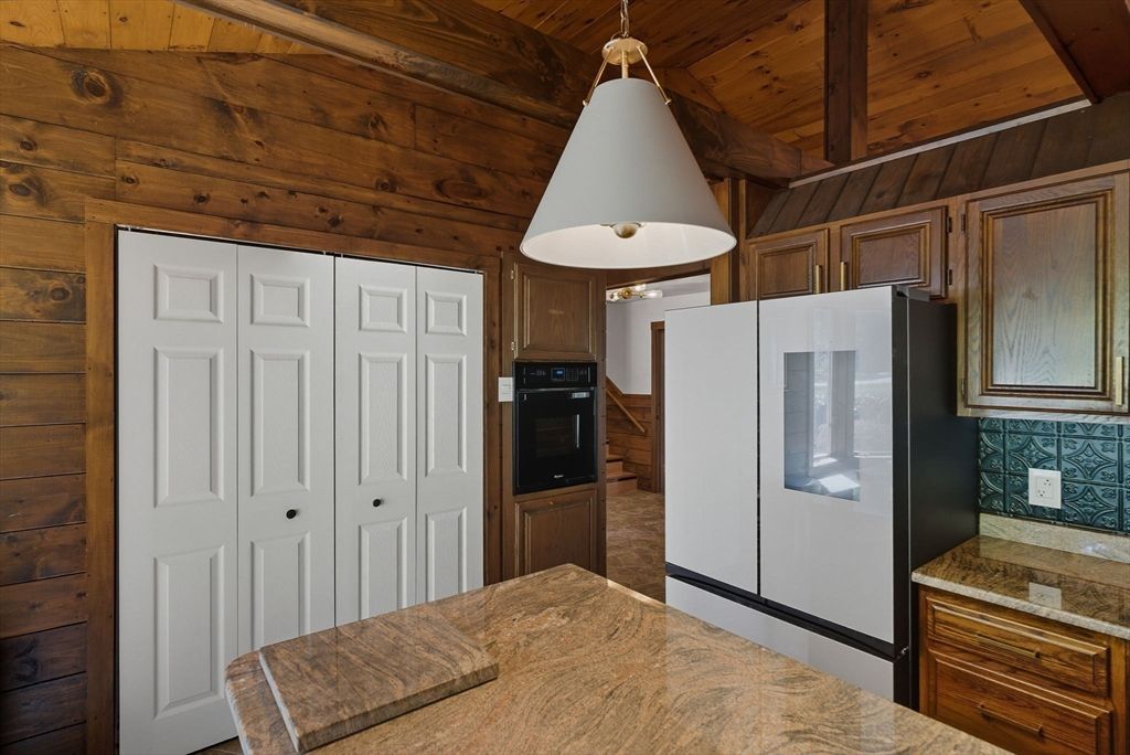 Interior, Kitchen, Pendant Lights, Wooden Ceilings, Wooden Walls