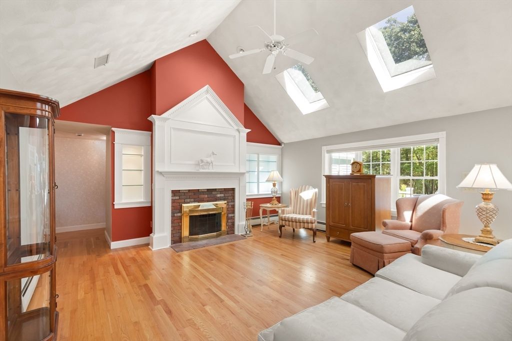 Fireplace, Interior, Living room, Wood Texture Flooring