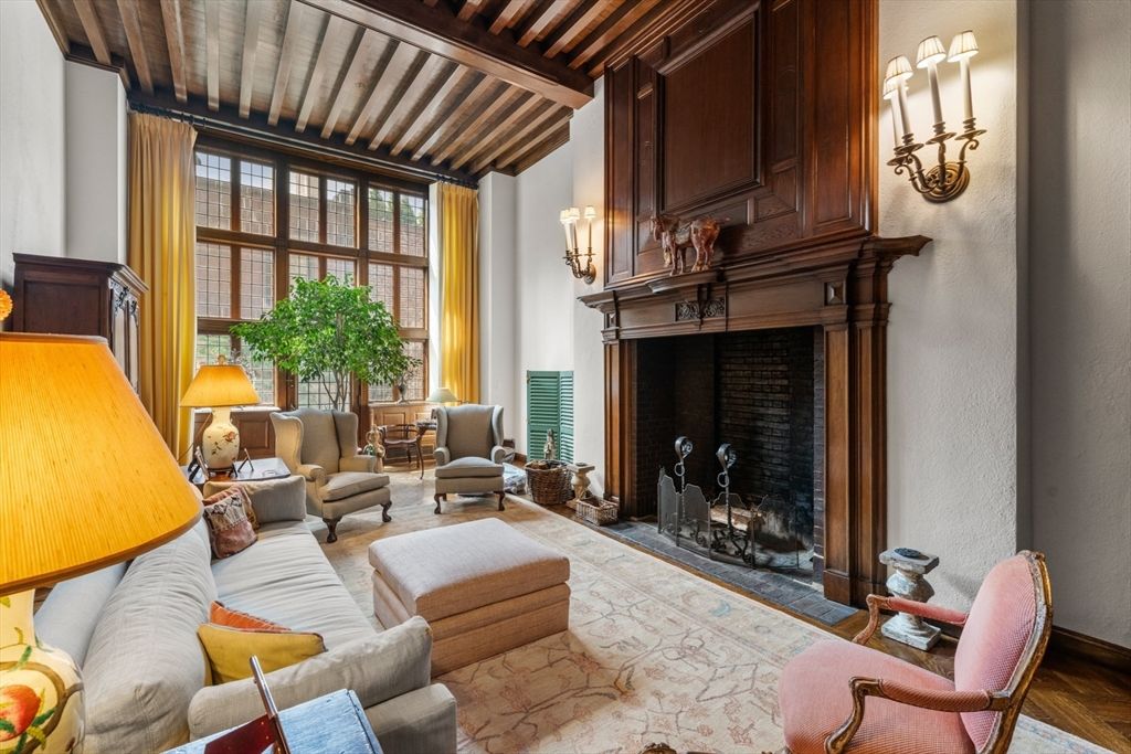 Fireplace, Interior, Living room, Wooden Beams, Wooden Ceilings